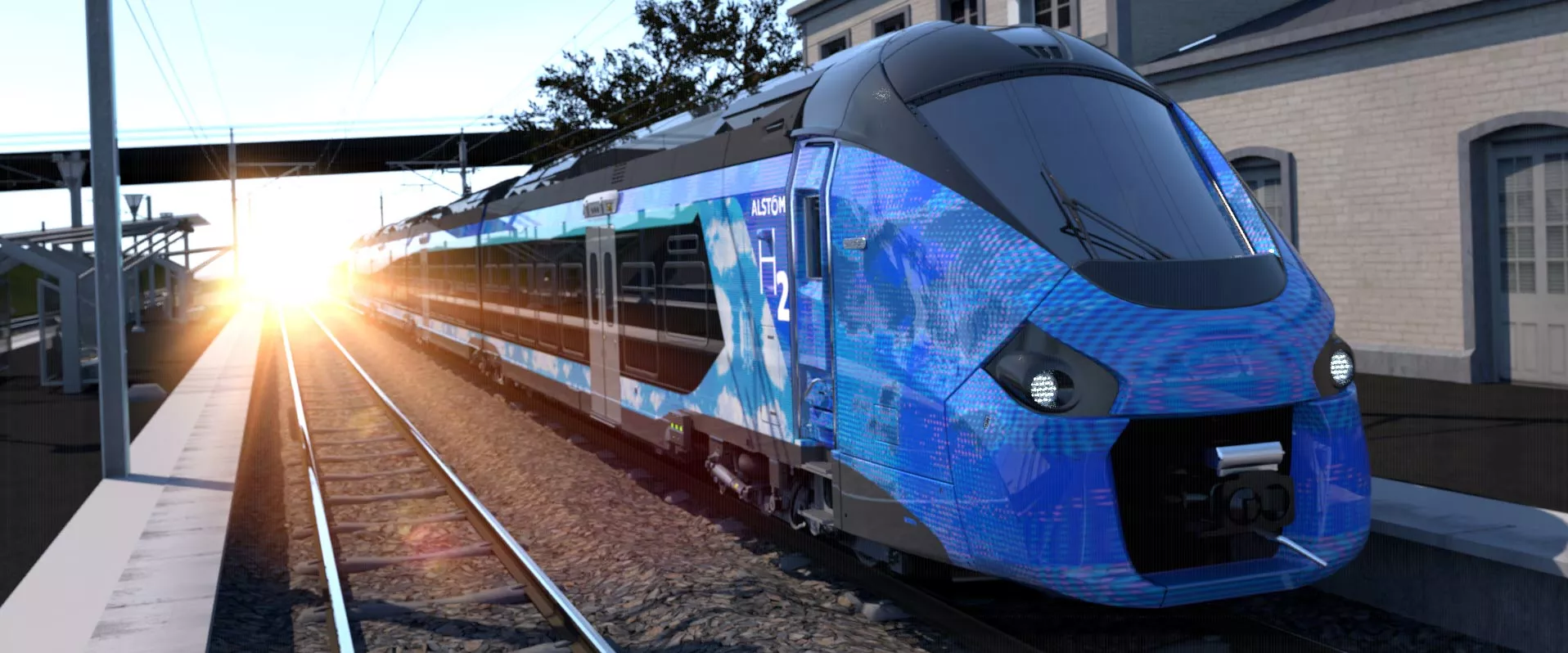 TER hydrogène à quai