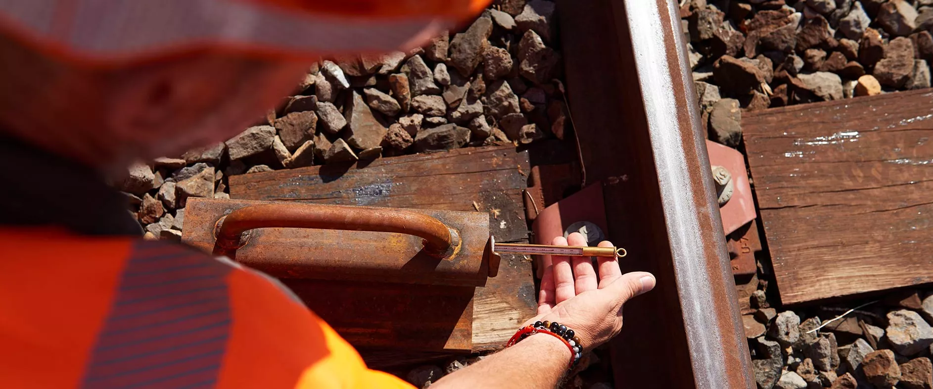 Prise de température sur voie