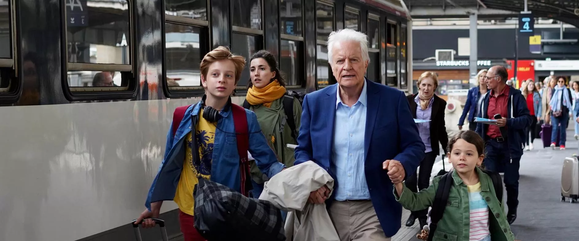 Tournage du film Attention au départ en gare