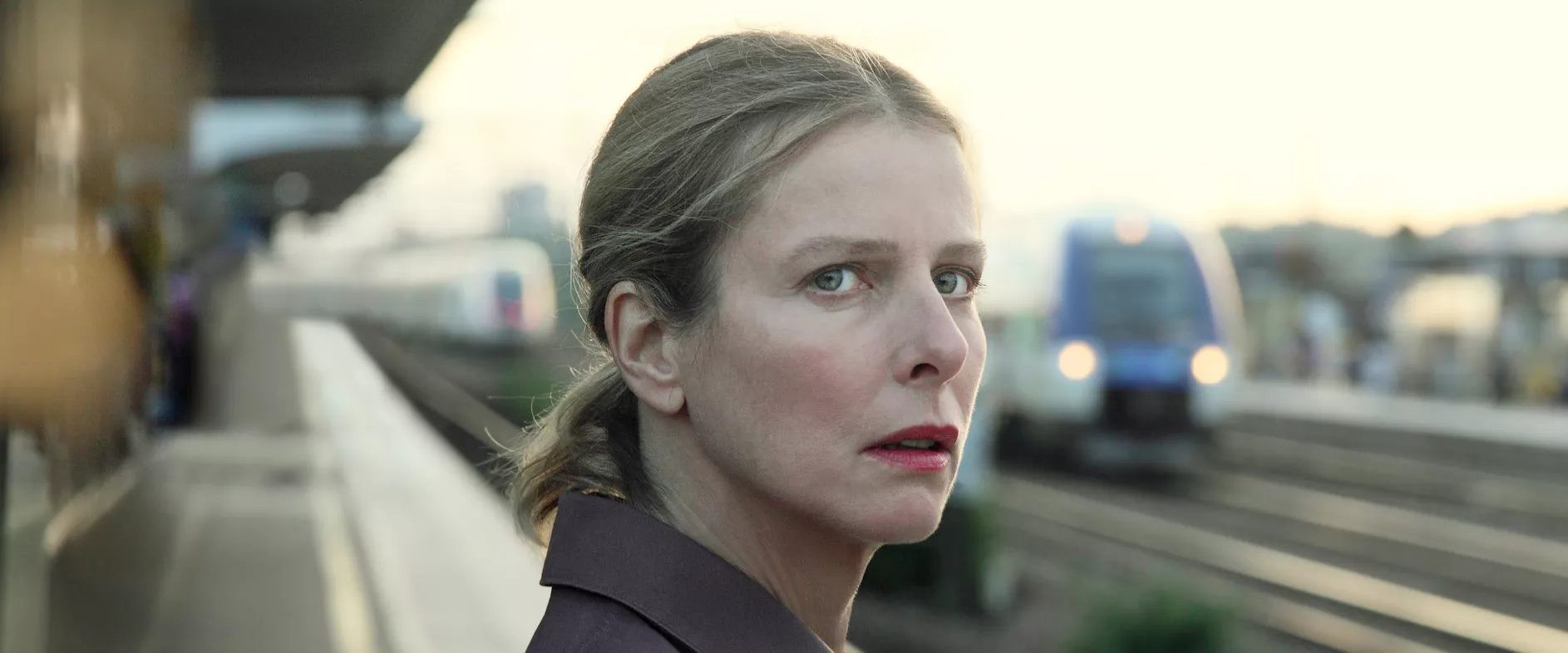 Tournage du film Chanson Douce en gare