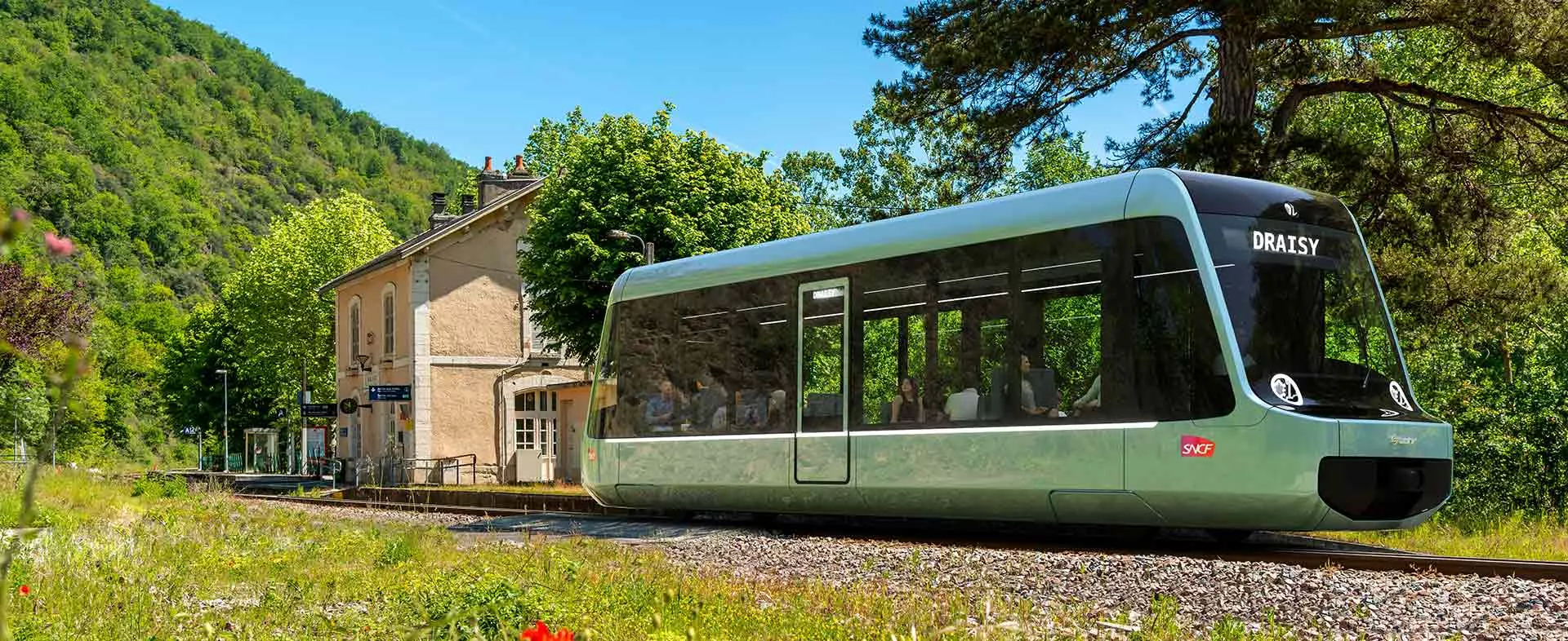 Train DRAISY en gare