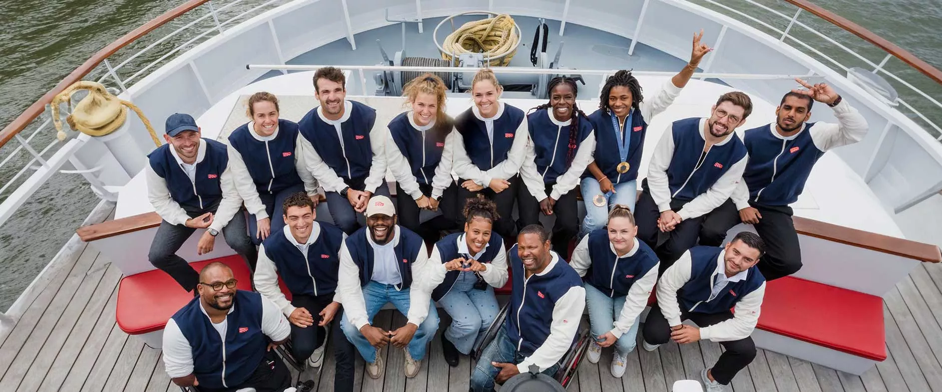 L'équipe des athlètes SNCF