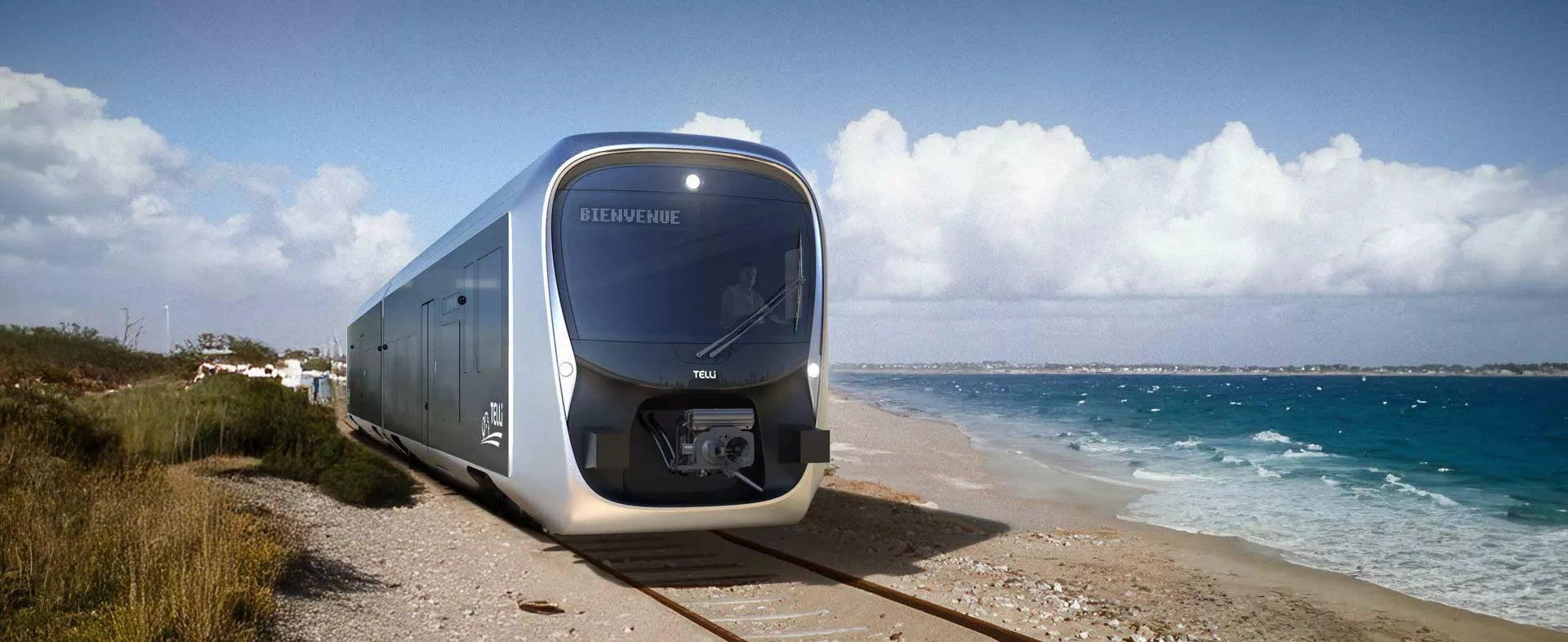 Train TELLi en bord de mer