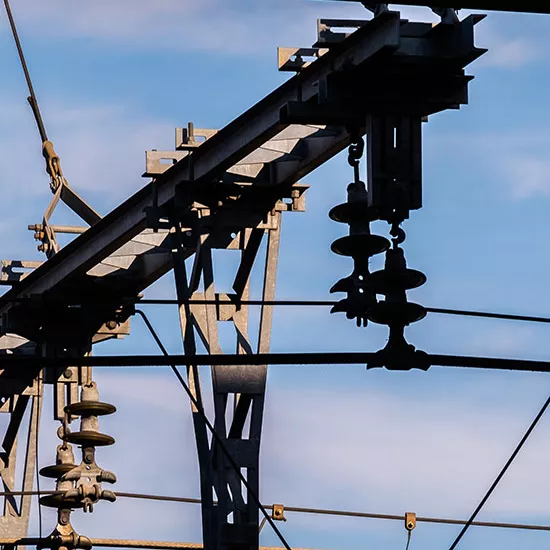 Caténaire en gare de Toulouse Matabiau