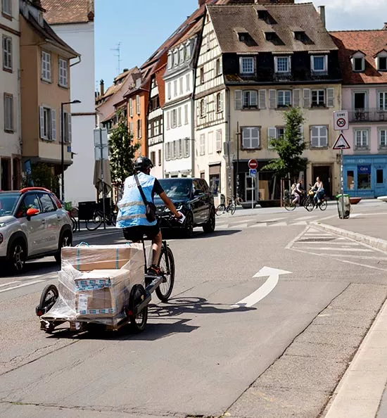 Livraison en triporteur GEODIS
