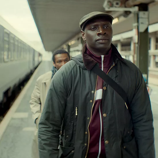 Tournage de Lupin en gare avec Omar Sy