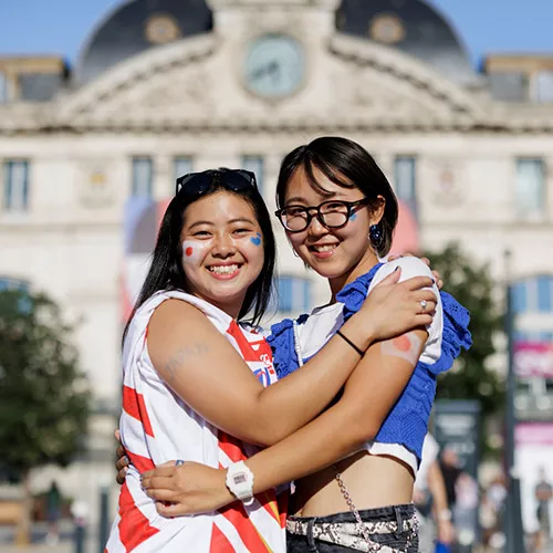 Supporters en gare de Toulouse Matabiau