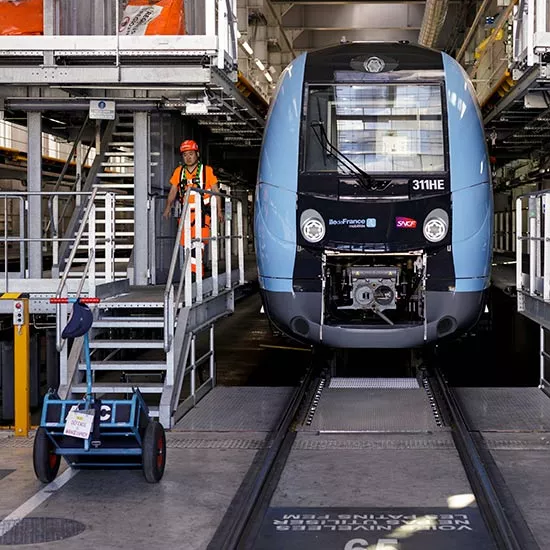 Tram en Technicentre