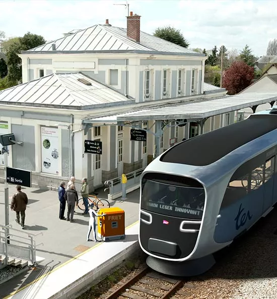 Projet du train TELLi en gare de Verneuil