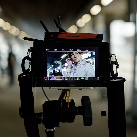 Tournage en gare du film Le Temps d'aimer