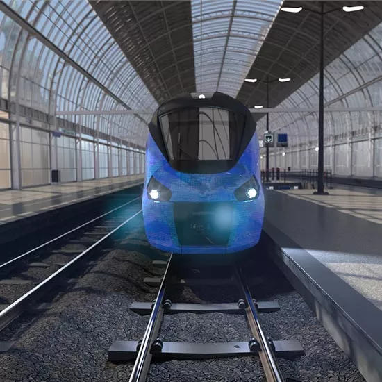 Modélisation d'un TER hydrogène en gare