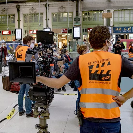 Tournage de film en gare SNCF