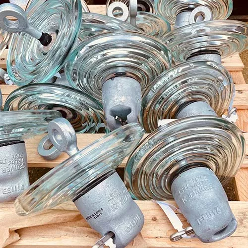 Isolateur en verre de caténaire