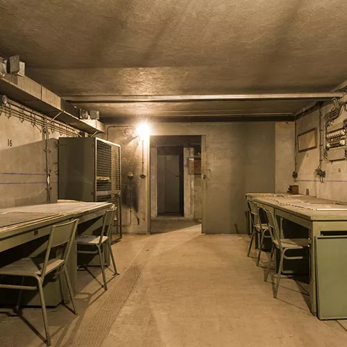 Salle de bunker en gare de L'Est à Paris
