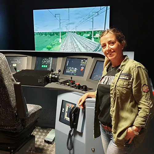 Carine Pochon, conductrice de train