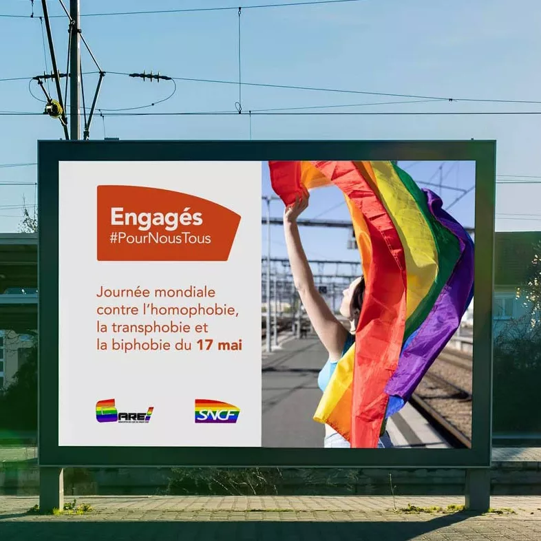 Affiche Engagés #PourNousTous sur quai