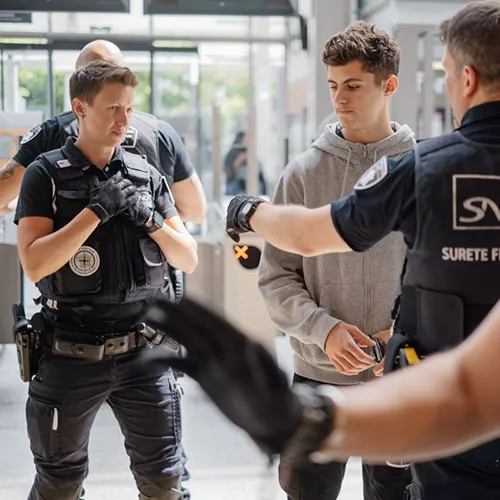 Intervention en gare de la SUGE