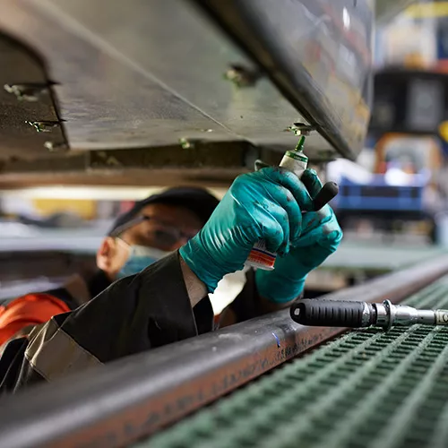 Intervention d'agent sur un matériel roulant