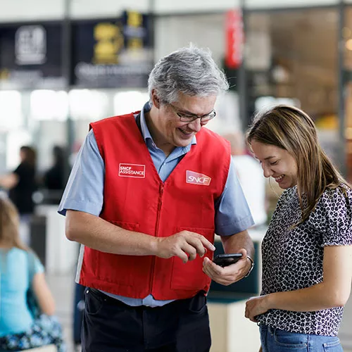 Renseignement en gare par SNCF Assistance