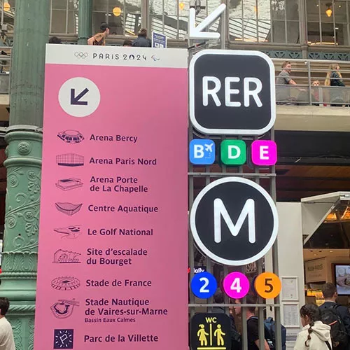 Signalétique Gare du Nord