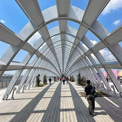 Passerelle entre gare de Saint-Denis et Pleyel