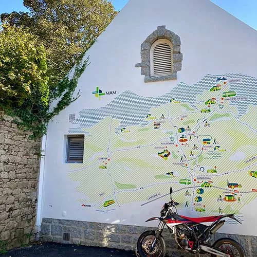 Les Stations rurales des mobilités : carte en fresque