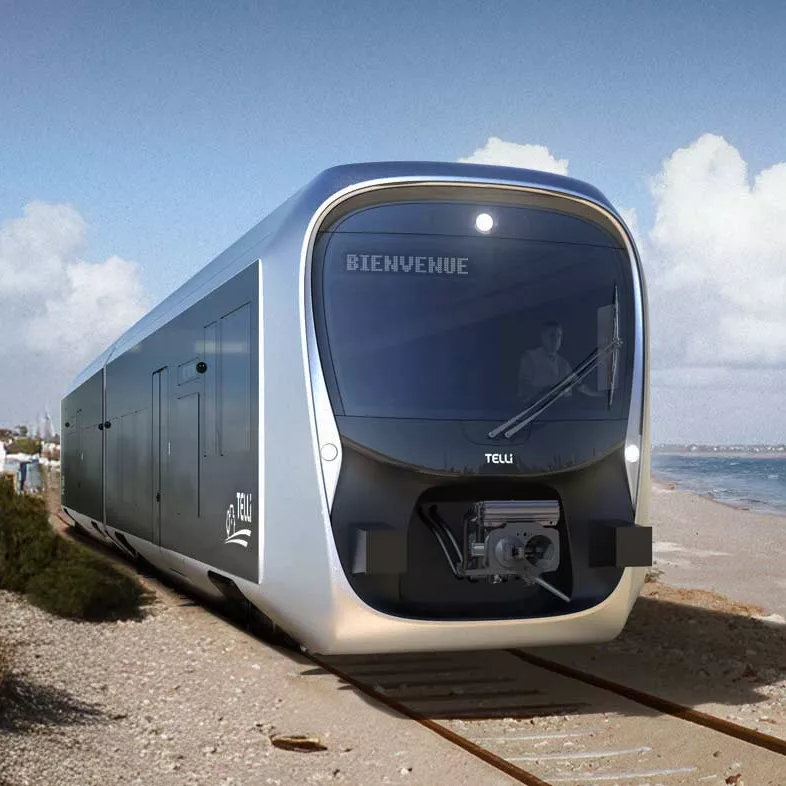 Train TELLi en bord de mer