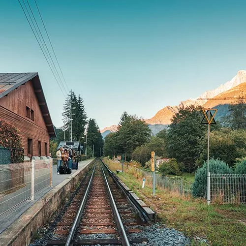 Quai de gare en Auvergne-Rhône-Alpes