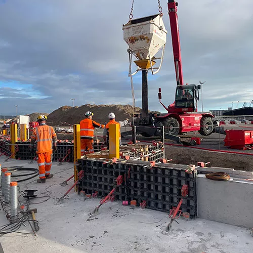 Travaux de Rail Logistics Europe dans le port de Sète